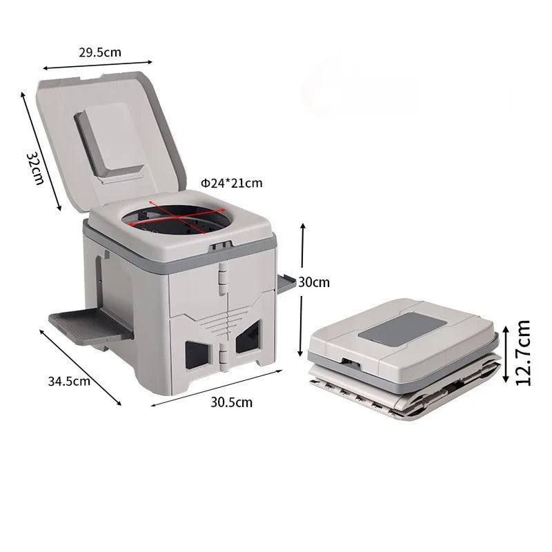 HushiPot Foldable Portable Camping Toilet For Outdoors UK