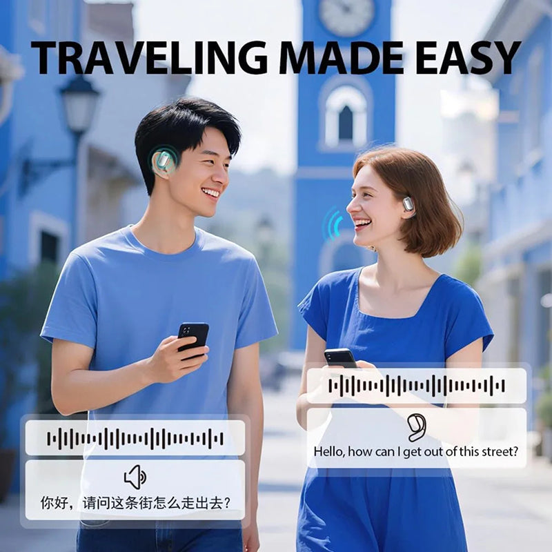 WhisPrax Real-Time AI Translation Earbuds 144 Languages
