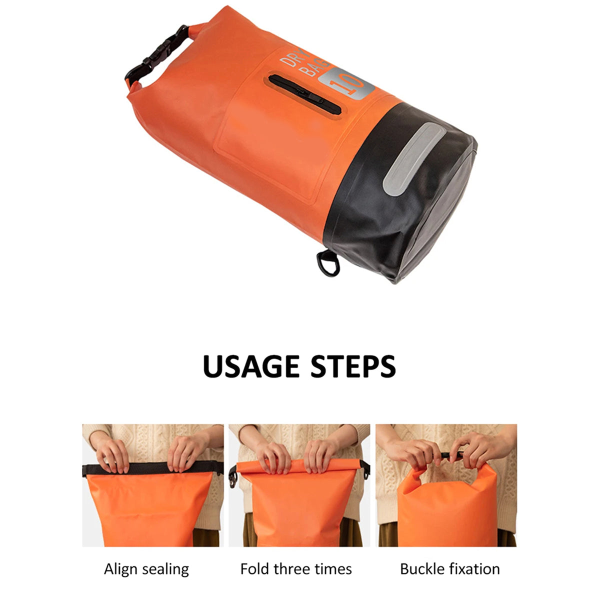WaveeBack Roll Dry Bag | Waterproof Swimming Backpack