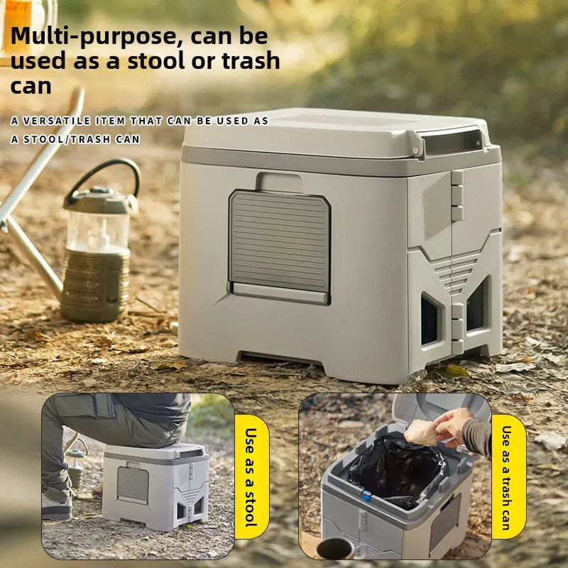 HushiPot Foldable Portable Camping Toilet For Outdoors UK