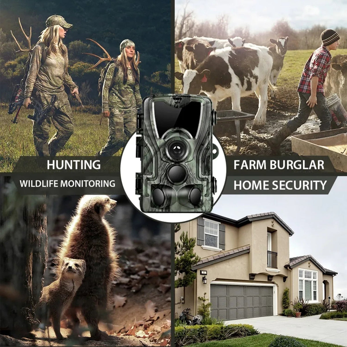TrailyEye Night Vision Trail Camera 20MP 1080P HD