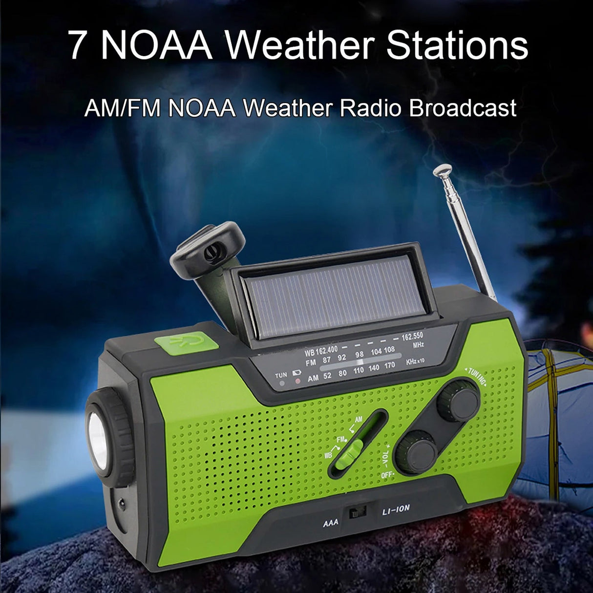 AlerSkyo 5-Way Powered Emergency NOAA Weather Radio for UK