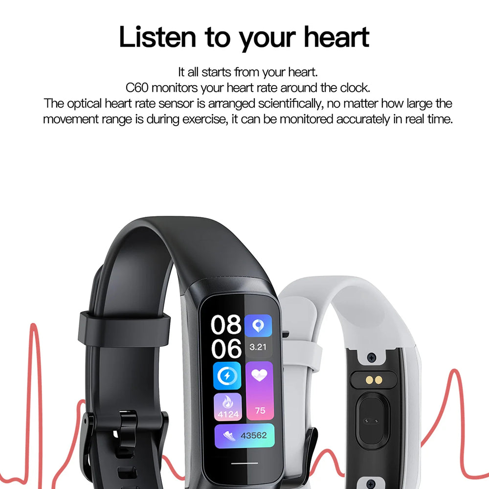 AurenZiax Fitness Band Tracker with AMOLED Display & 3ATM Waterproofing