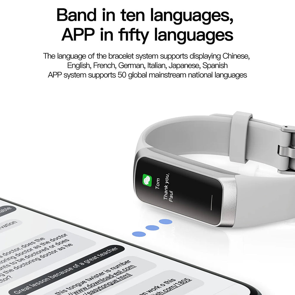 AurenZiax Fitness Band Tracker with AMOLED Display & 3ATM Waterproofing