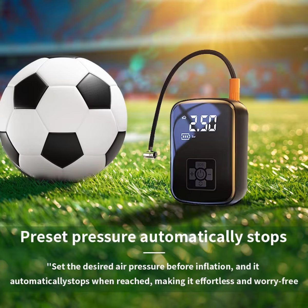 BlitzoPum Portable Dual-Pump Tyre Inflator for Cars and Bikes UK