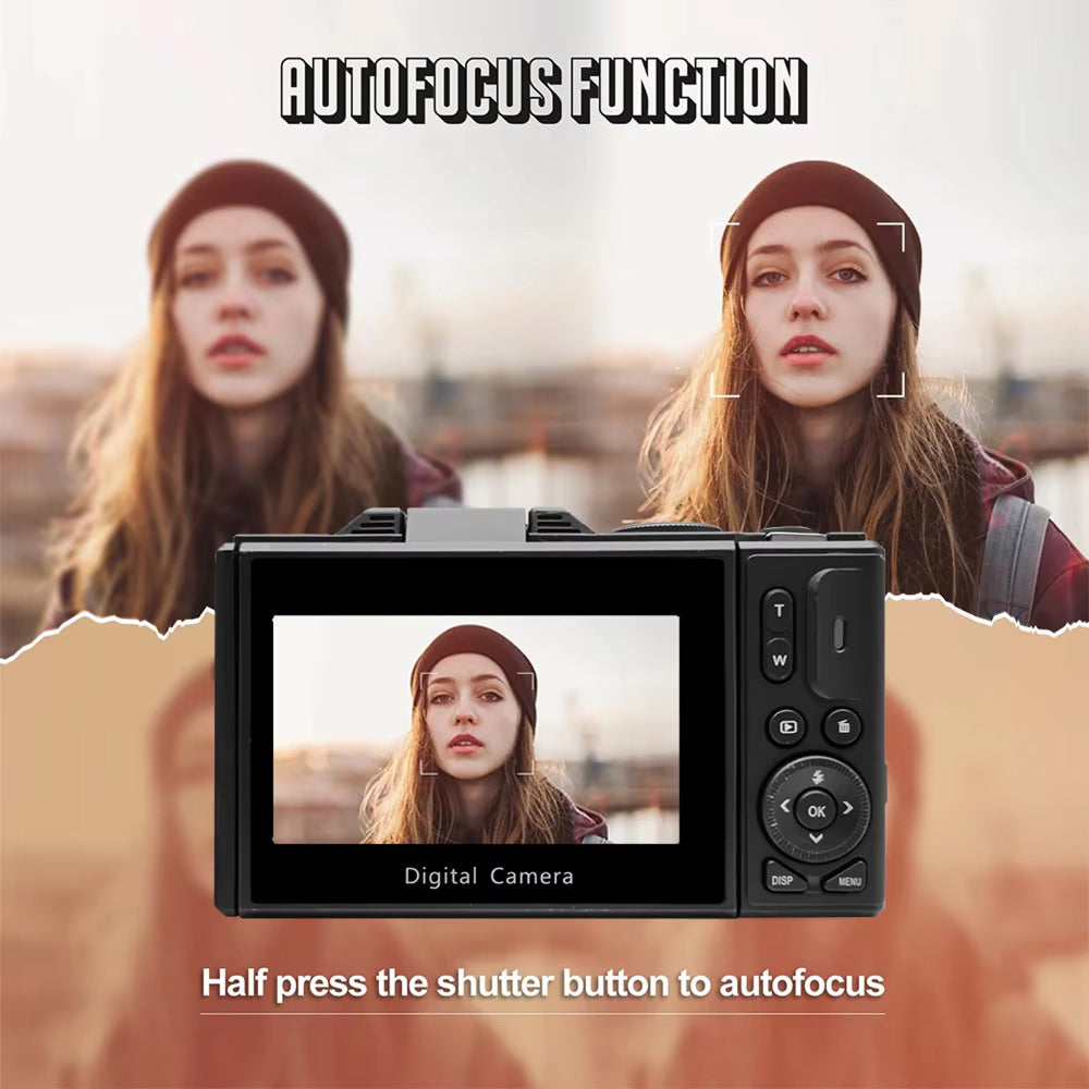 ClikTric 4K Vlogging Camera with 180 Flip Screen & WiFi