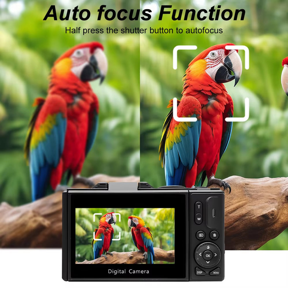 ClikTric 4K Vlogging Camera with 180 Flip Screen & WiFi