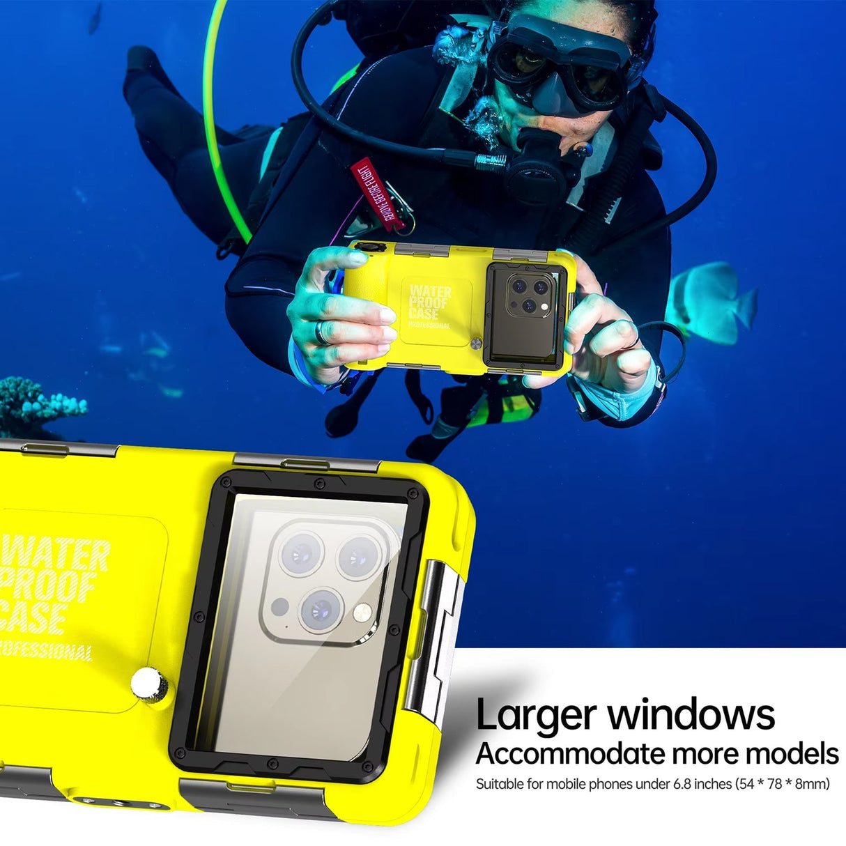 DropLokou Underwater Photography Phone Housing IP68