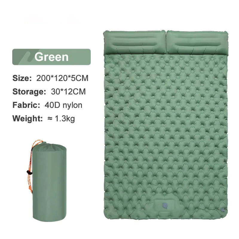 DuoRestor Inflatable Double Camping Mattress for Couples