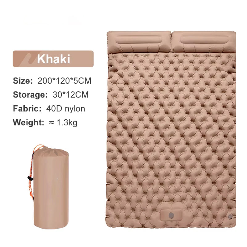 DuoRestor Inflatable Double Camping Mattress for Couples
