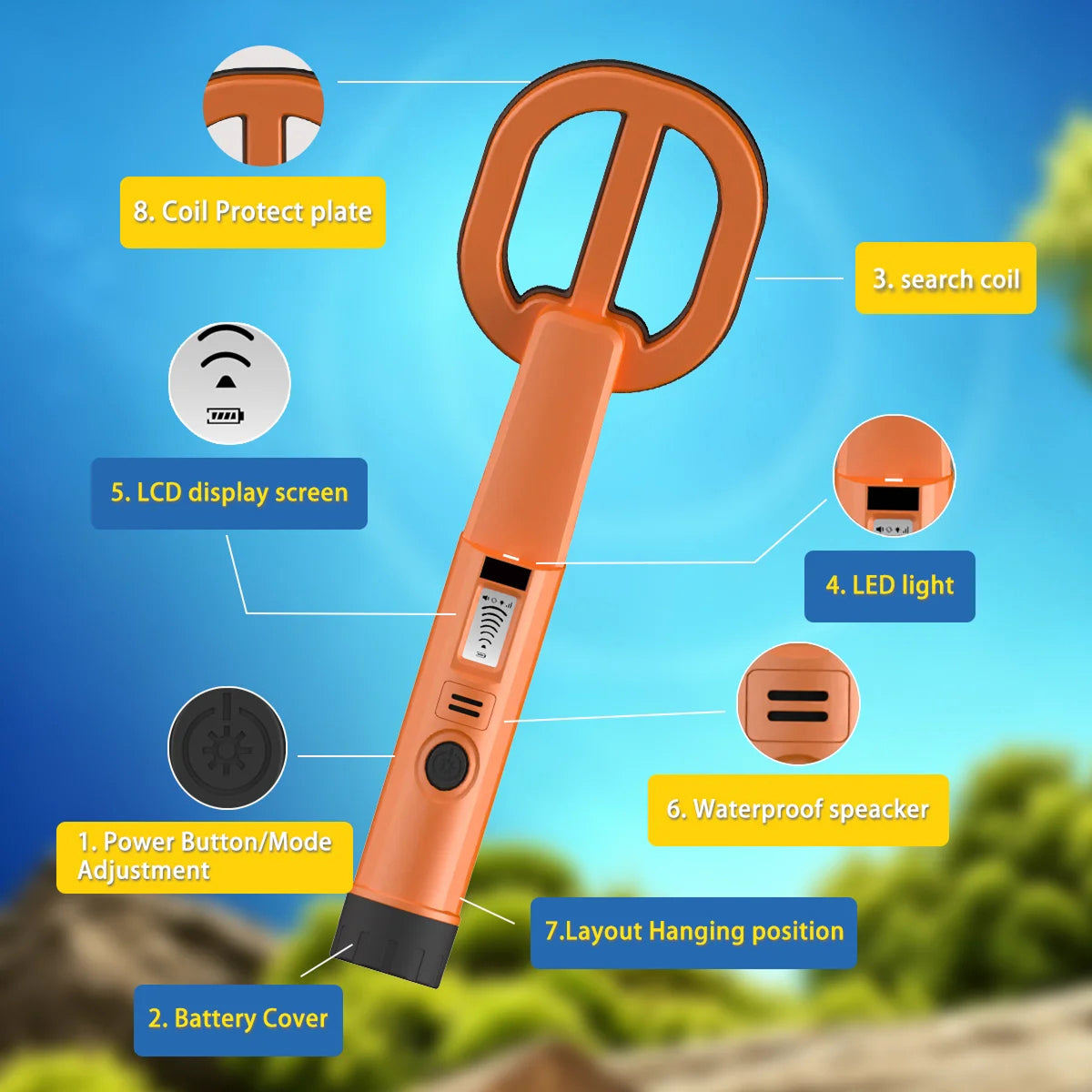 AquaFindi Underwater Metal Detector Handheld Pinpointer UK