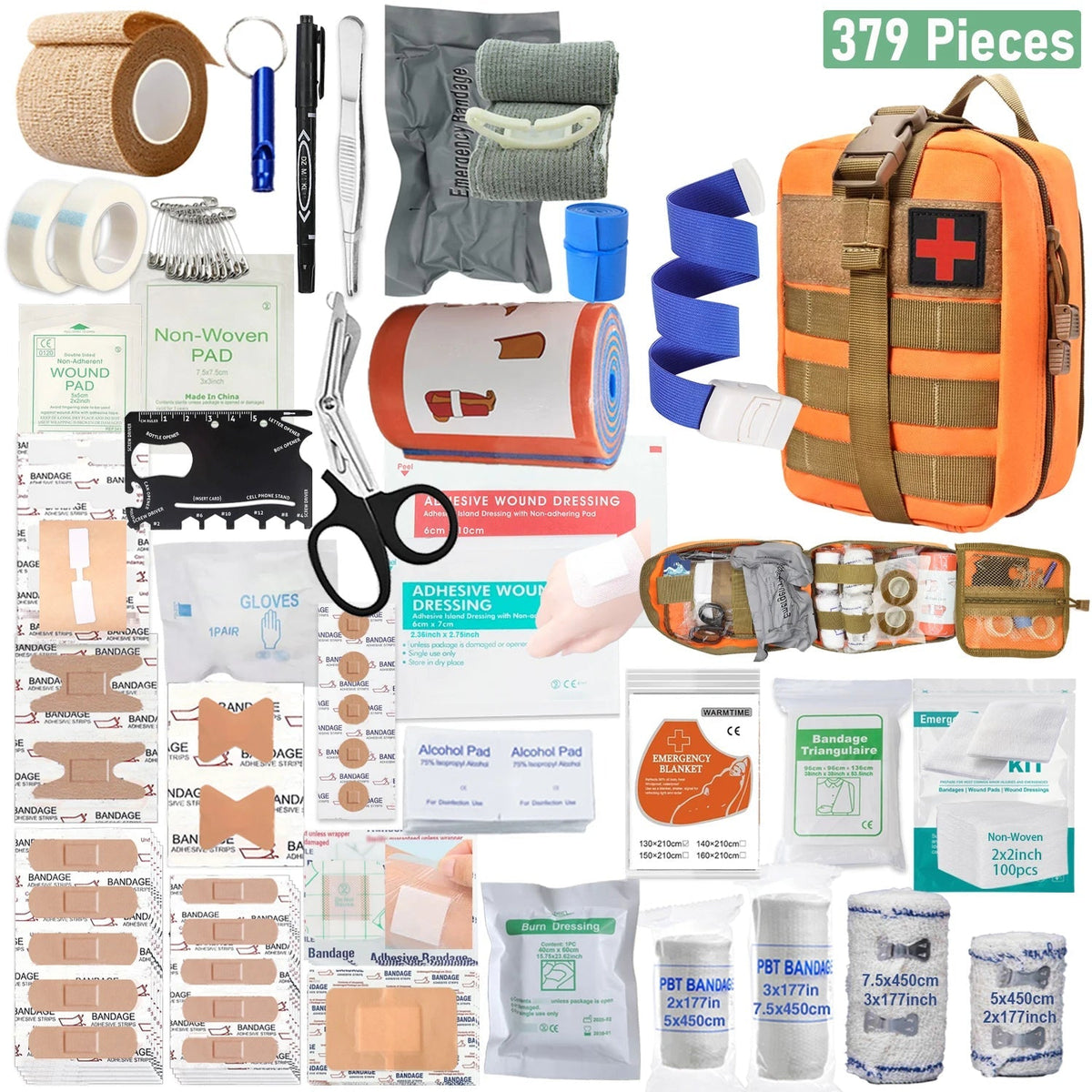 SurvyMate 379-Piece Emergency Survival & First-Aid Kit