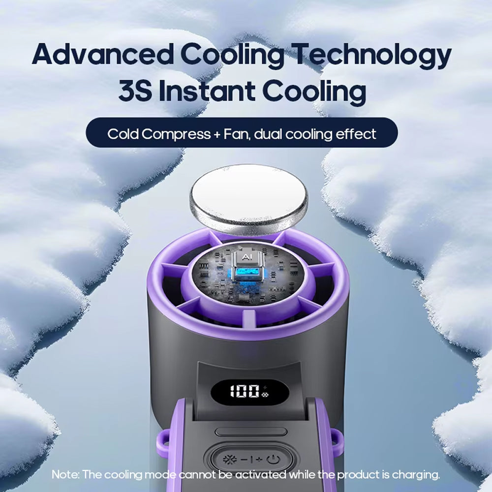 FrostoeByte Handheld Turbo Fan with Semiconductor Cooling