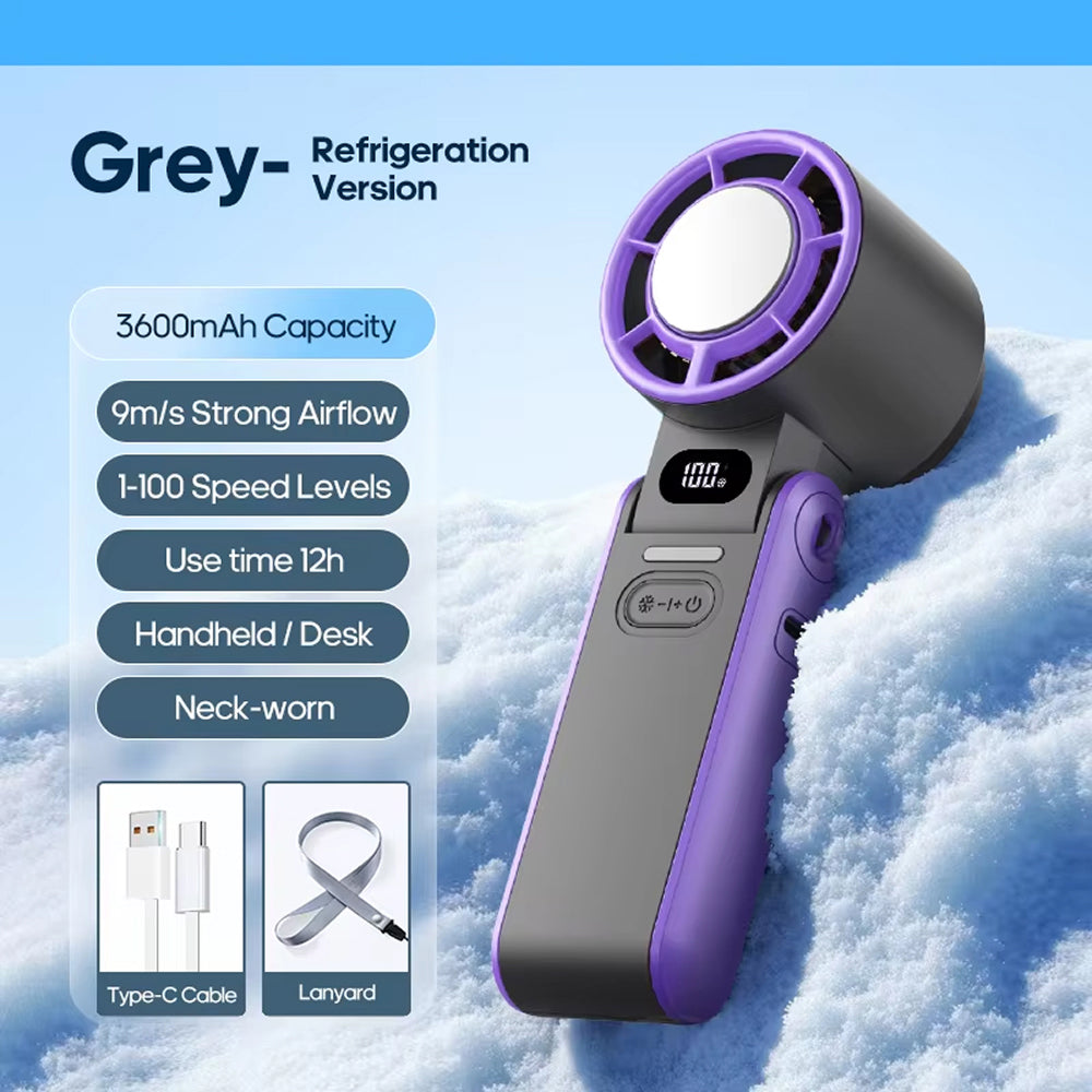 FrostoeByte Handheld Turbo Fan with Semiconductor Cooling