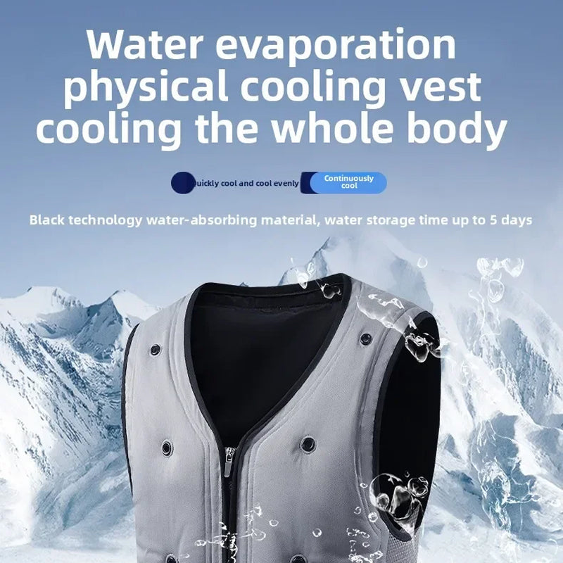 Frozakes evaporative cooling ice vest for UK outdoor work