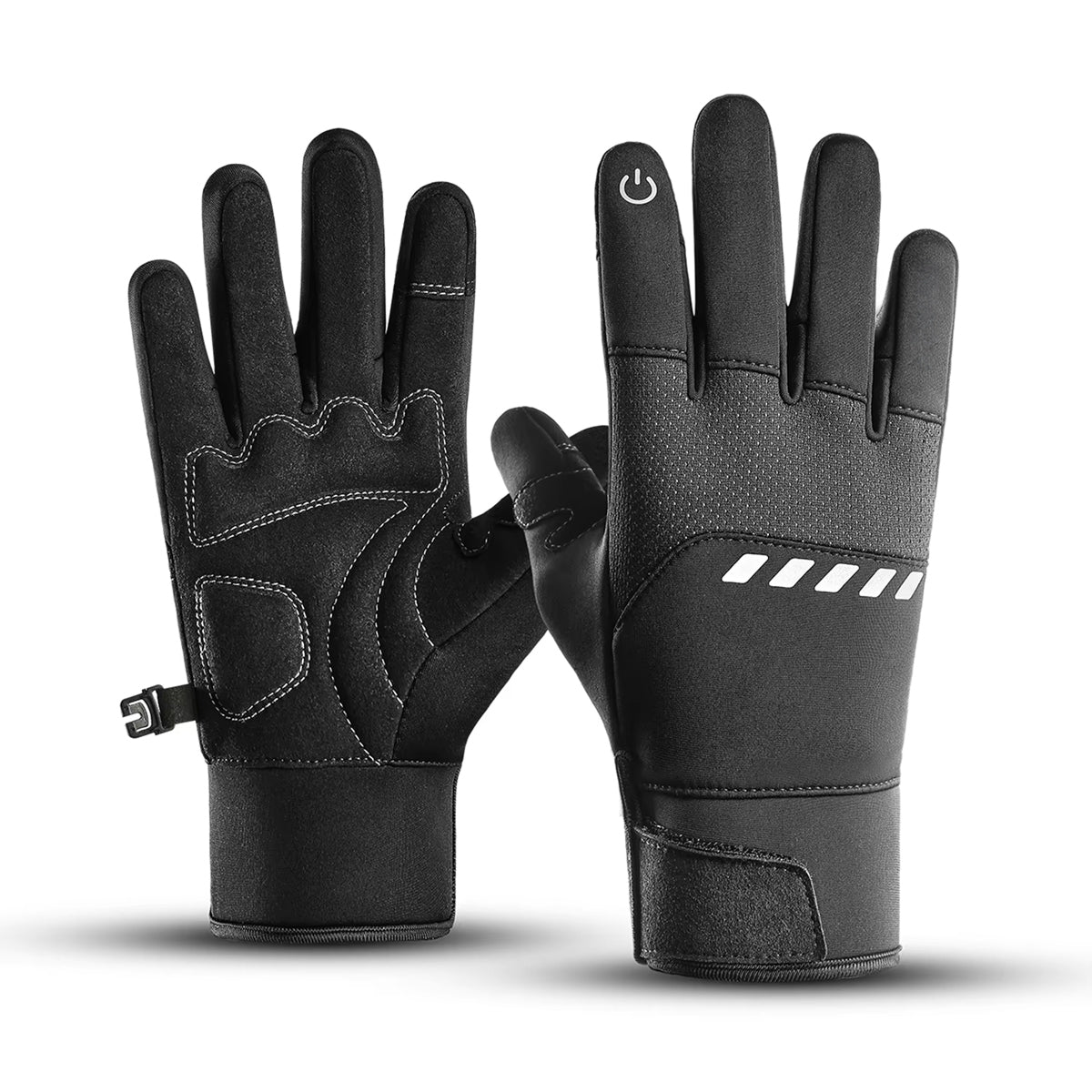 GlovyClik Thermal Gloves With Touchscreen Fingers | Water-Repellent Winter Grip