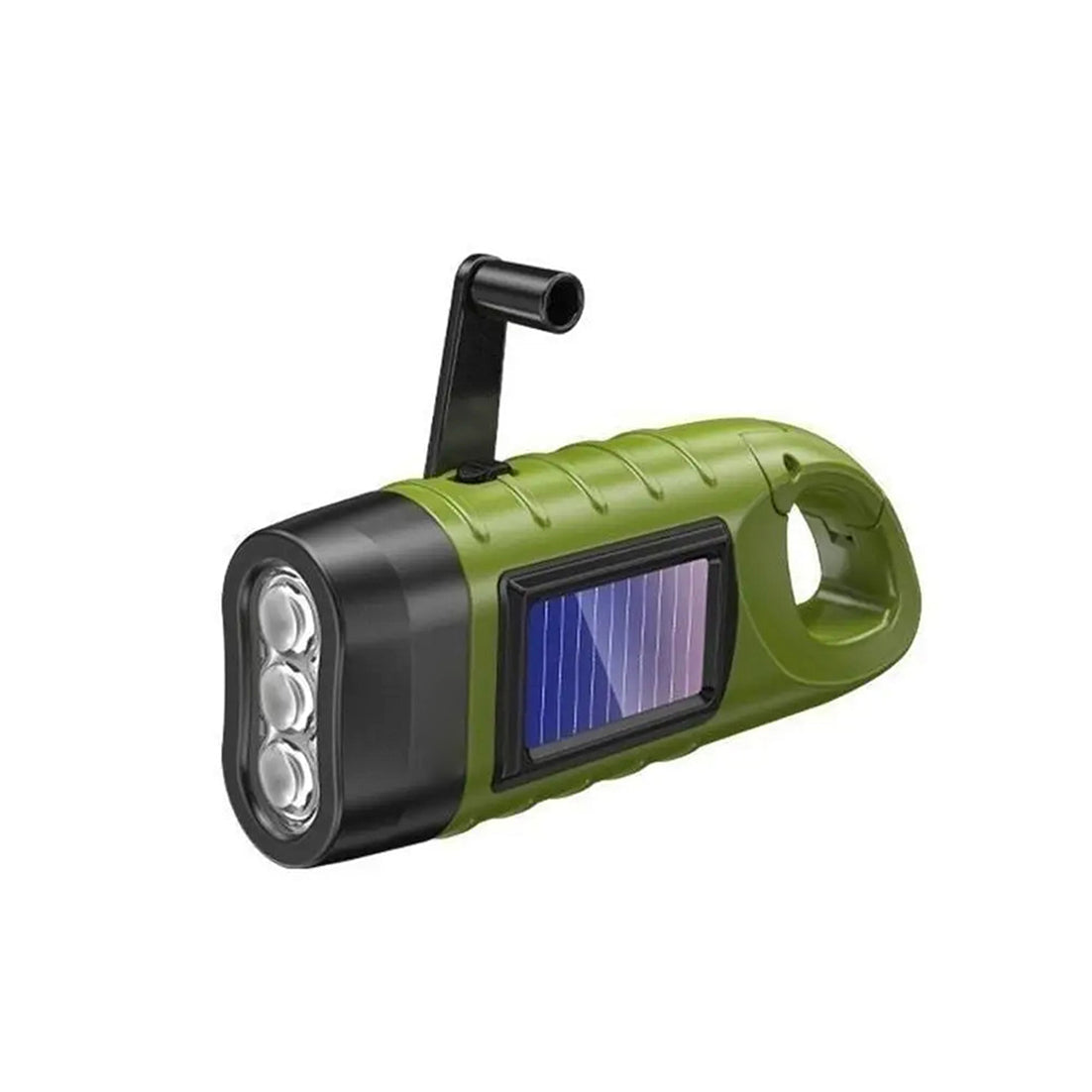 GravikSkio Wind Up Torch | Solar & Hand Crank Emergency LED Light