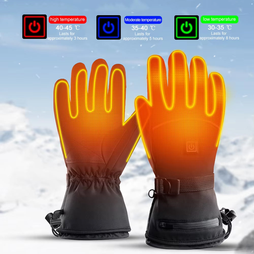 InnoWam Waterproof Heated Gloves with 3 Temperature Levels