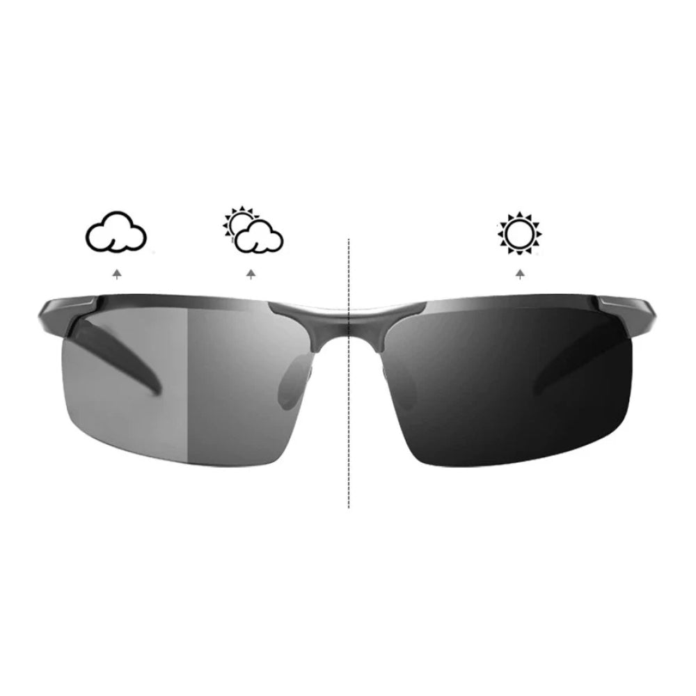 LumiaaX Photochromic Polarised Sunglasses for Men