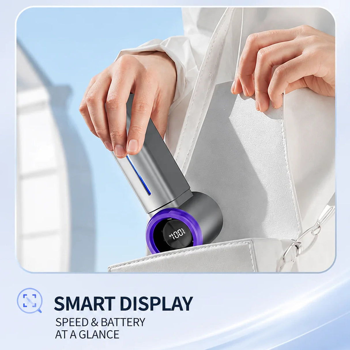 MistsyGo Portable Misting Fan with 199 Speeds