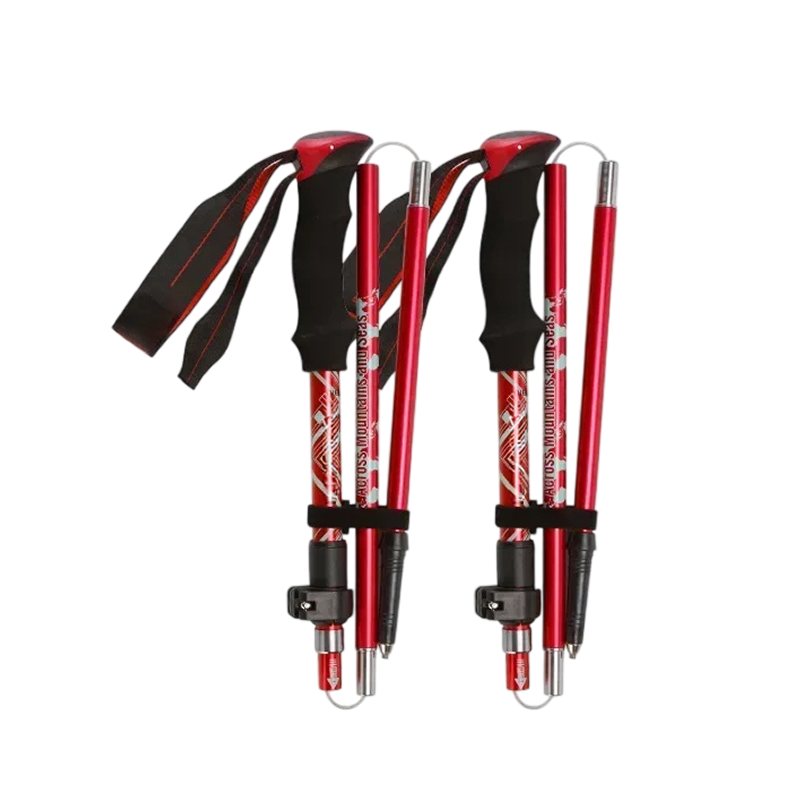 NordVaxi Folding Nordic Walking Poles for Hiking & Trekking