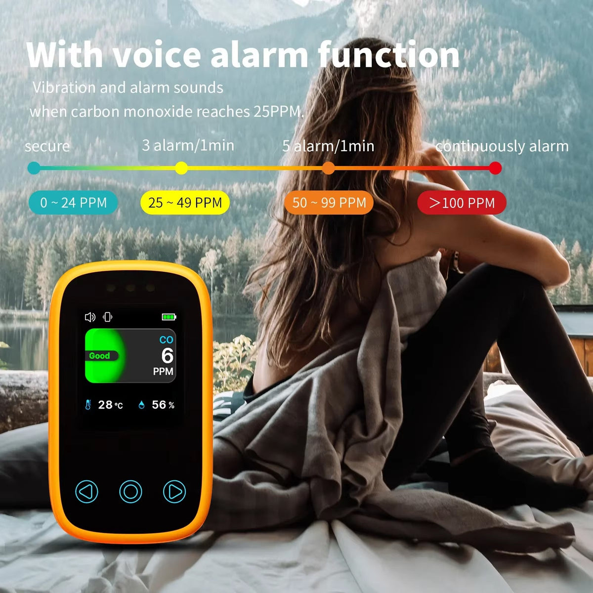 OxyyShield Portable Carbon Monoxide Detector UK