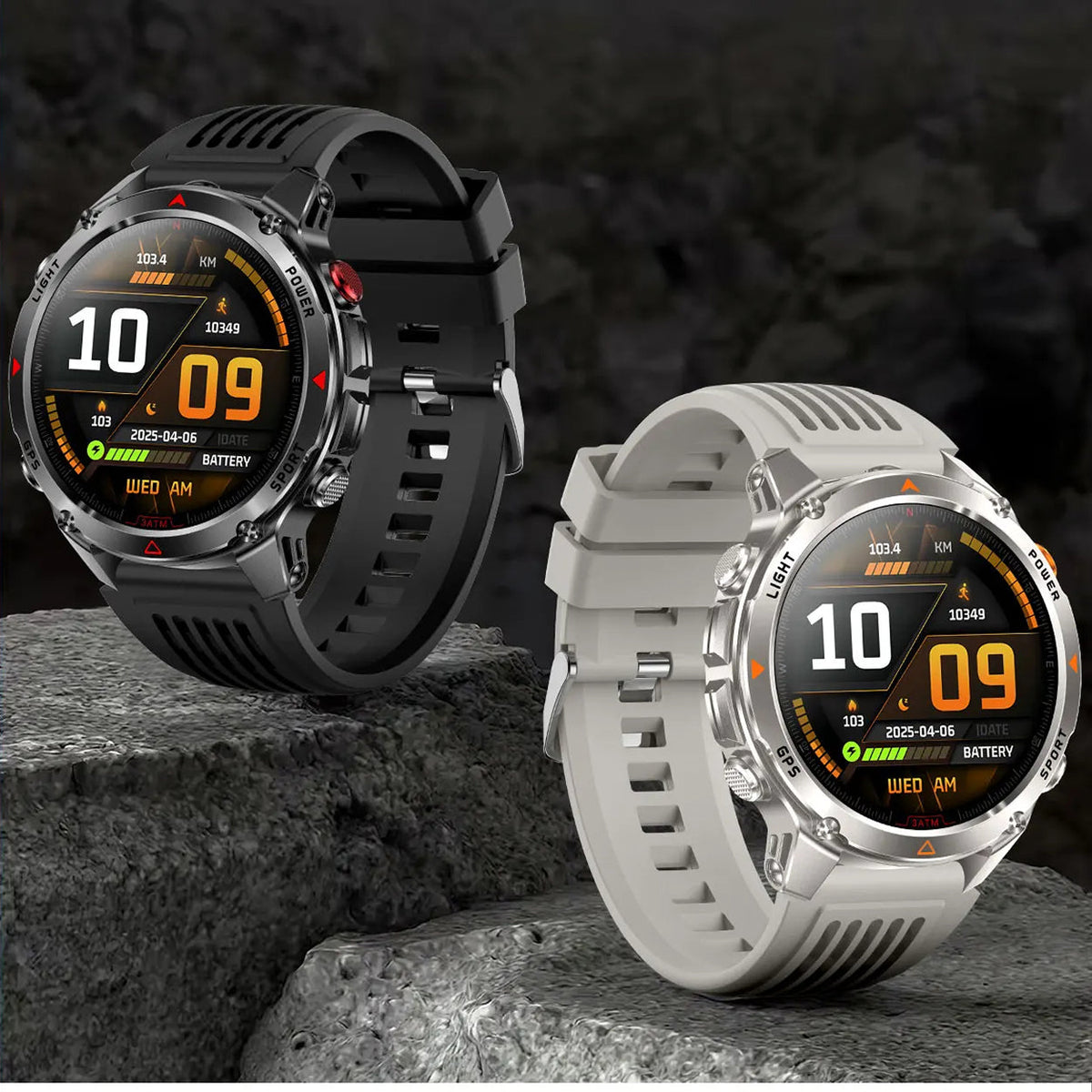 Pexoriax Rugged GPS Smartwatch with AMOLED Display