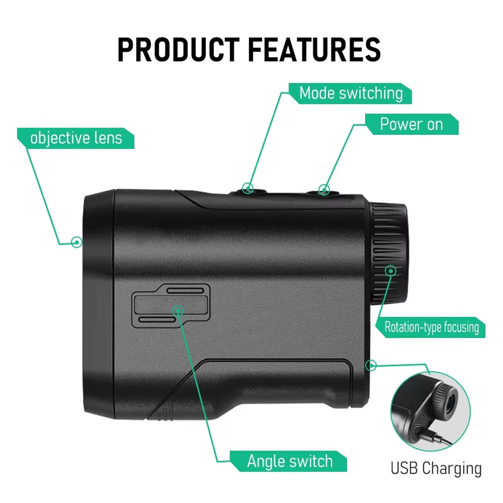 RangiMax Laser Golf Rangefinder with Slope and Vibration Lock
