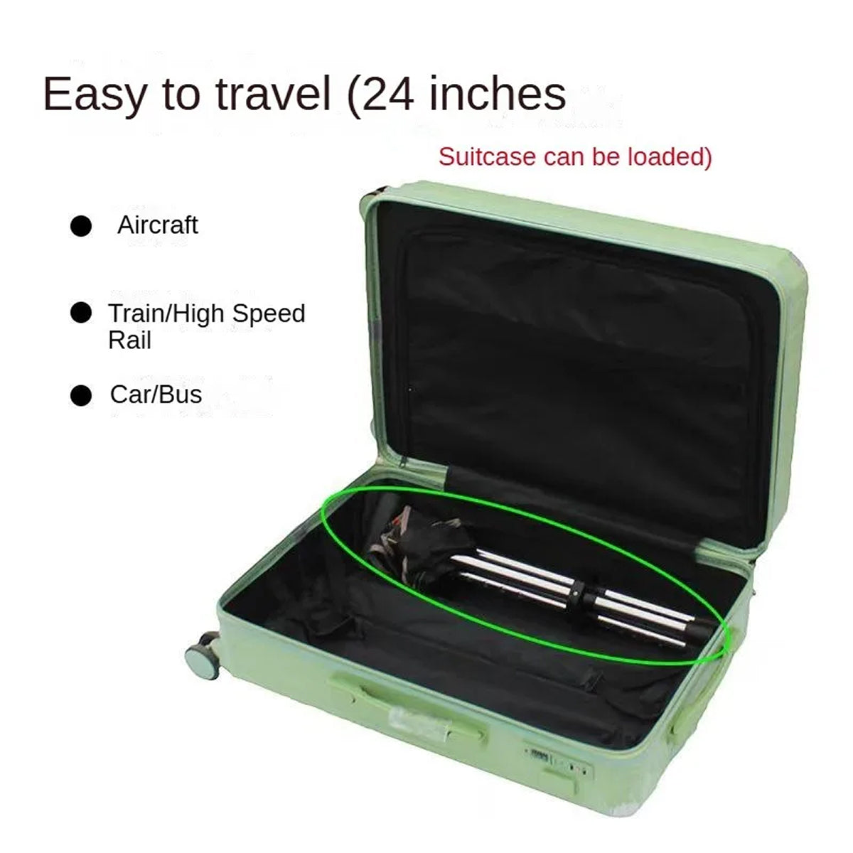 Restixi 2-in-1 Folding Walking Stick Seat for Mobility
