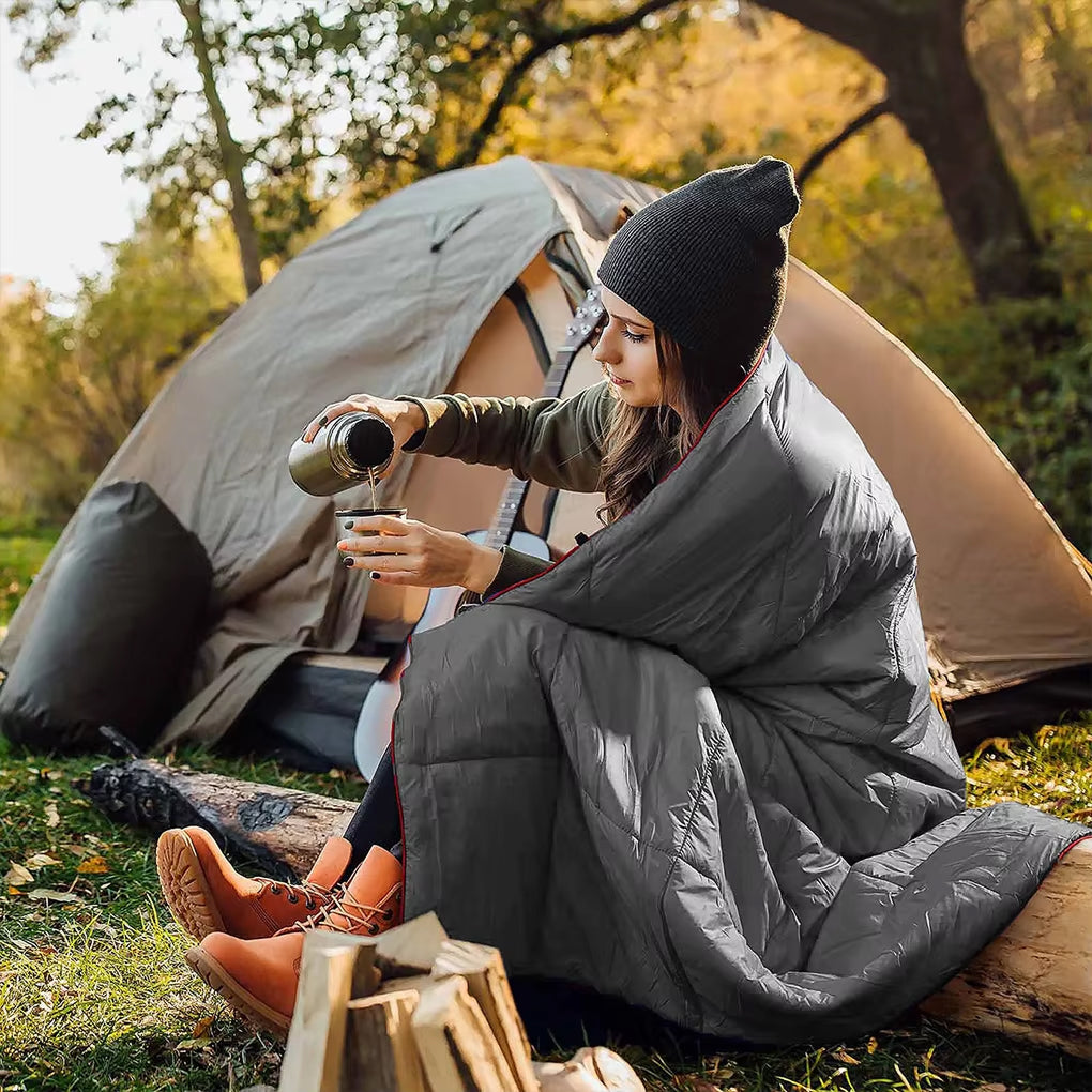 SofySidea Ultralight Packable Camping Blanket with Snaps