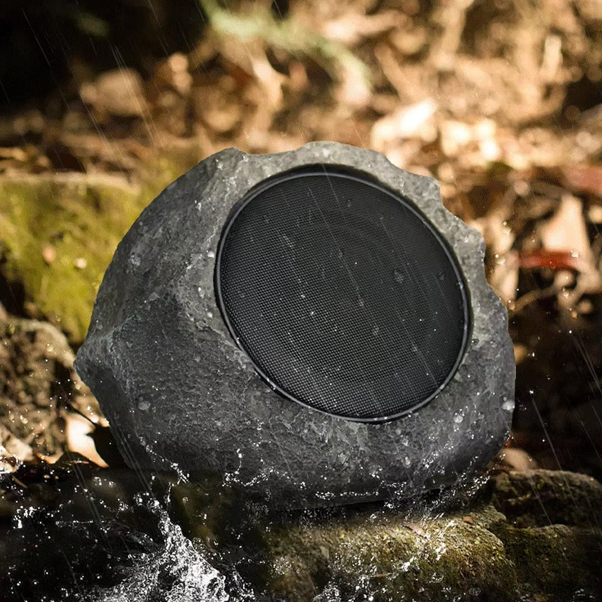 SoniiBloom Solar Powered Rock Speaker for Gardens