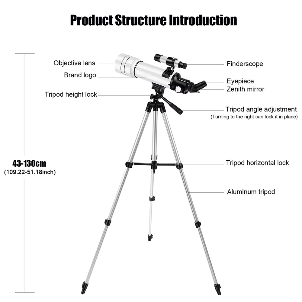 StariBud 70mm HD Telescope for Kids and Beginners UK
