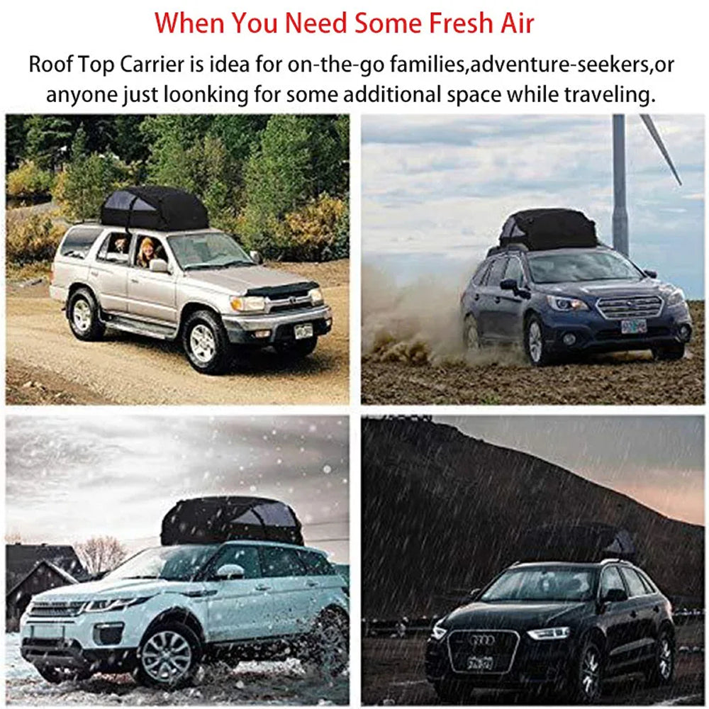 StowRaxi Waterproof Universal Car Roof Cargo Bag for Road Trips