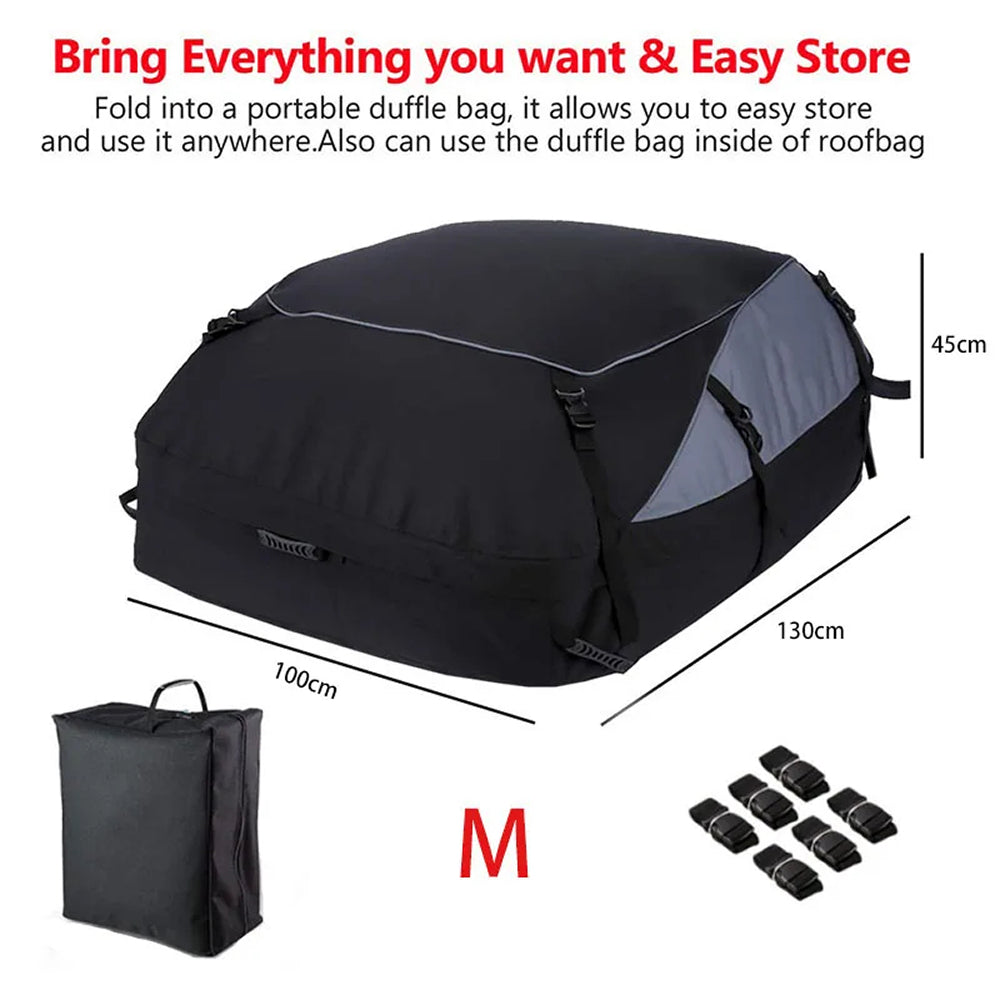 StowRaxi Waterproof Universal Car Roof Cargo Bag for Road Trips