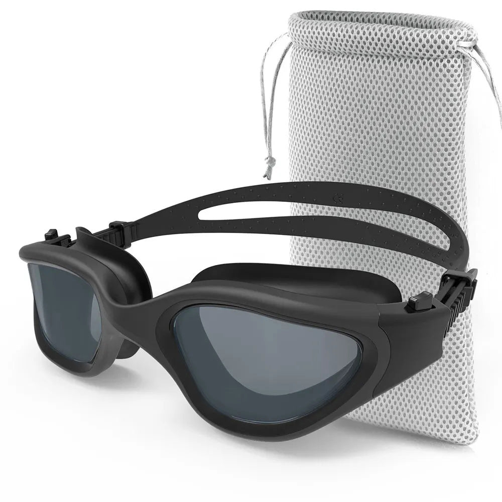 SwiGoxim Polarised Swim Goggles with 180° Panoramic Anti-Fog View