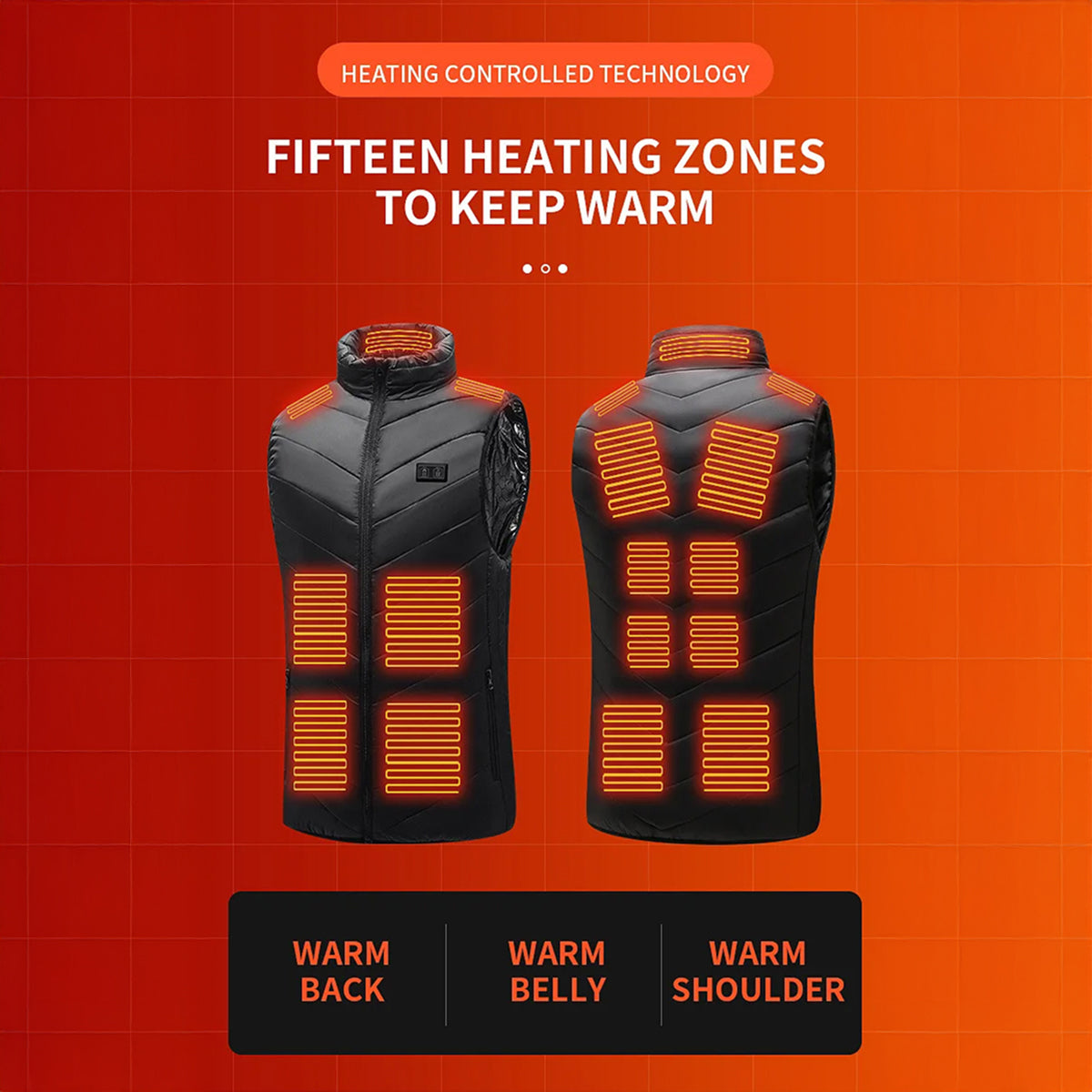VoltLaye Heated Gilet | 21-Zone Electric Body Warmer for Men & Women