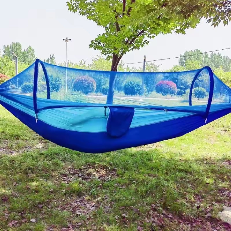ZenSlopa Double Camping Hammock with Pop-Up Mosquito Net