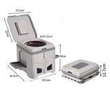 HushiPot Foldable Portable Camping Toilet For Outdoors UK