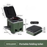 HushiPot Foldable Portable Camping Toilet For Outdoors UK