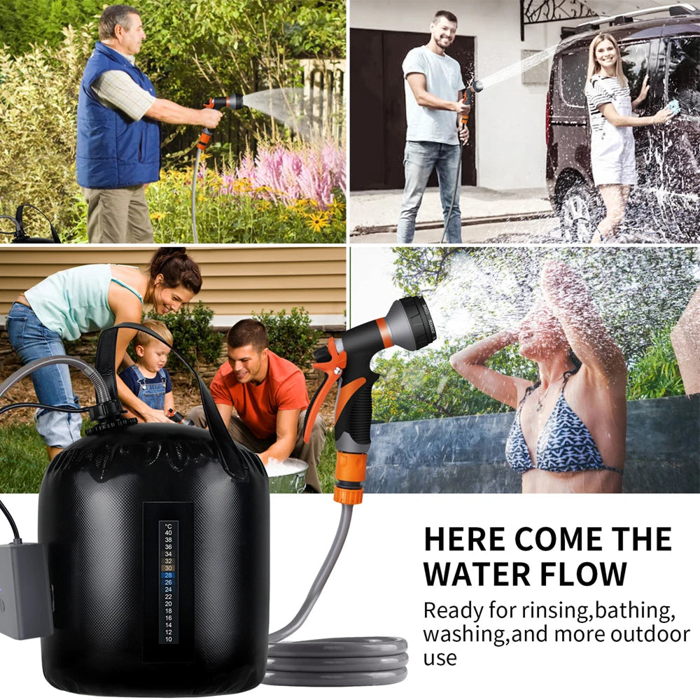 ClinyShowe Rechargeable Portable Shower for Camping and Pets