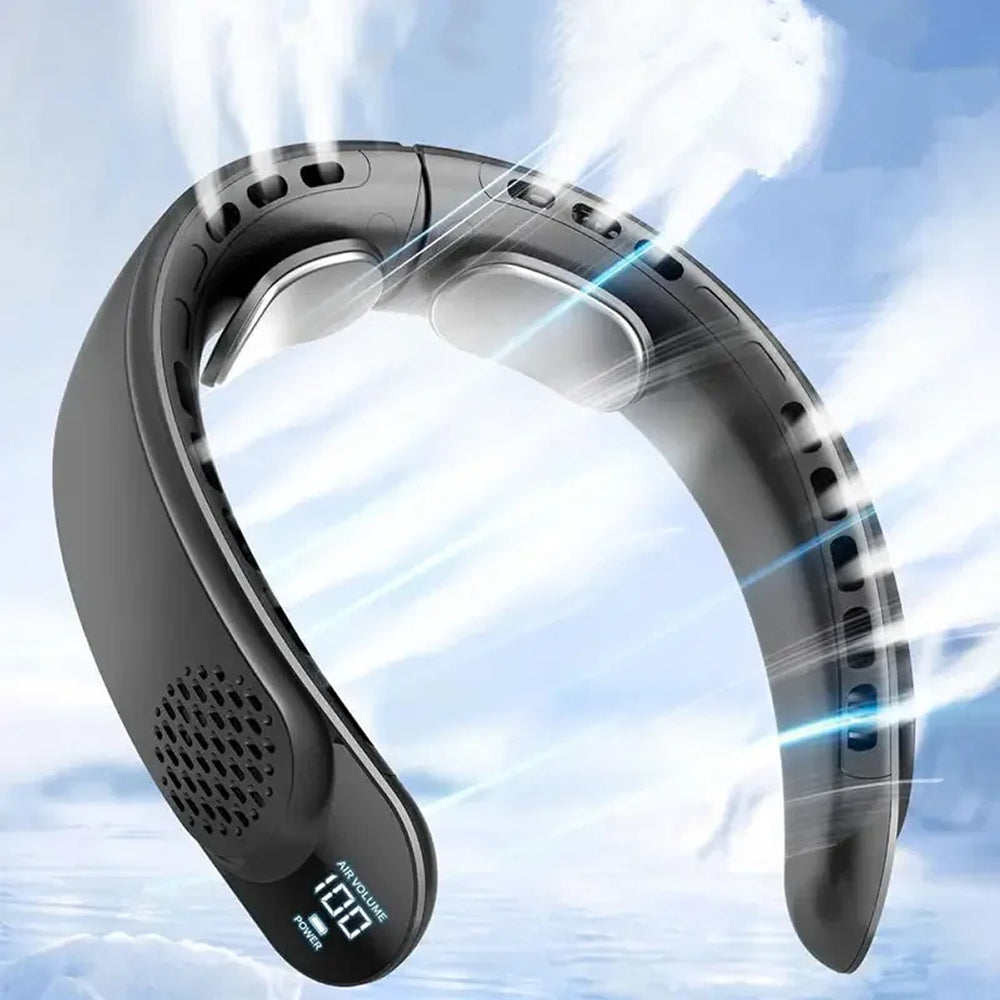 NeckyKool Bladeless Neck Fan for Hands-Free 360 Cooling