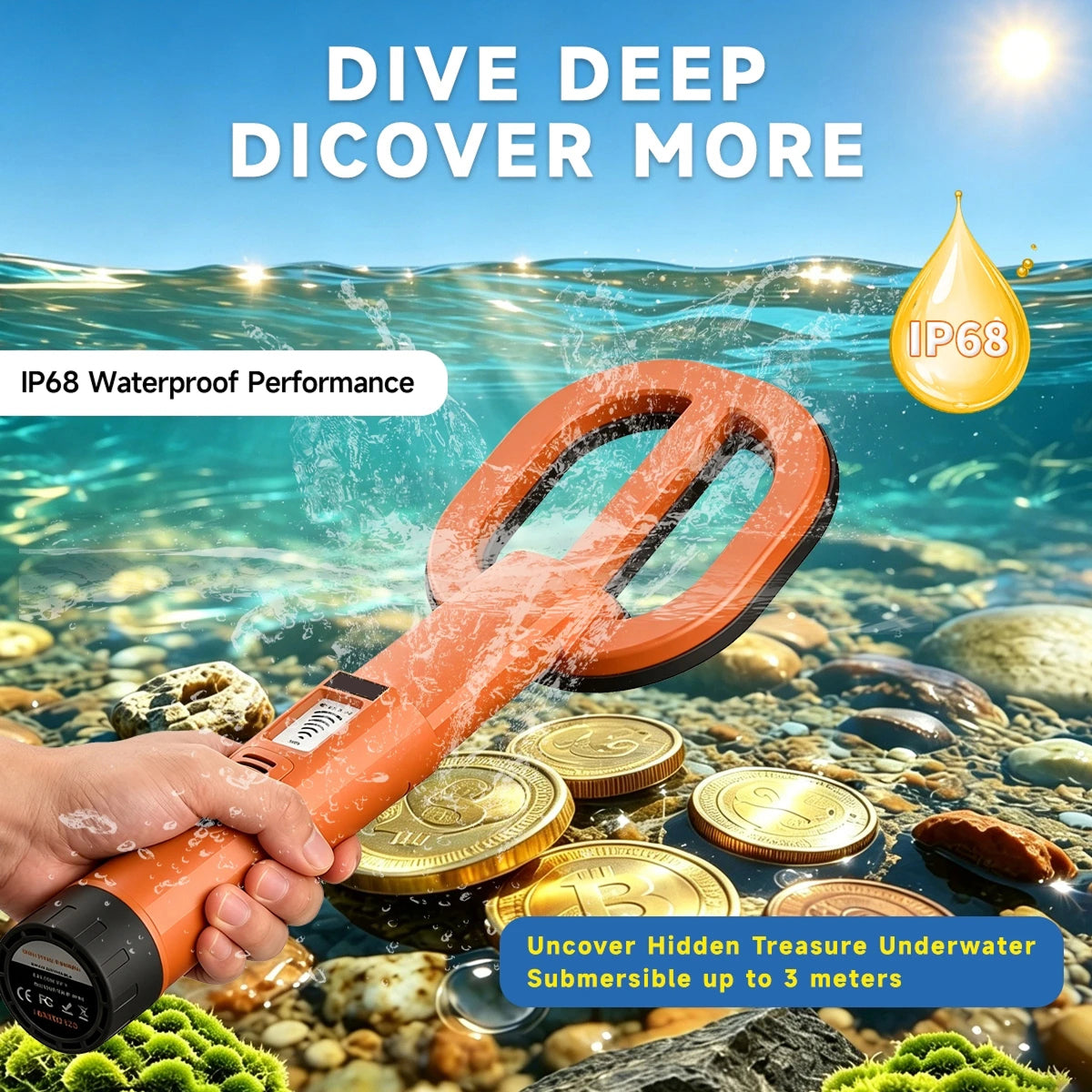 AquaFindi Underwater Metal Detector Handheld Pinpointer UK