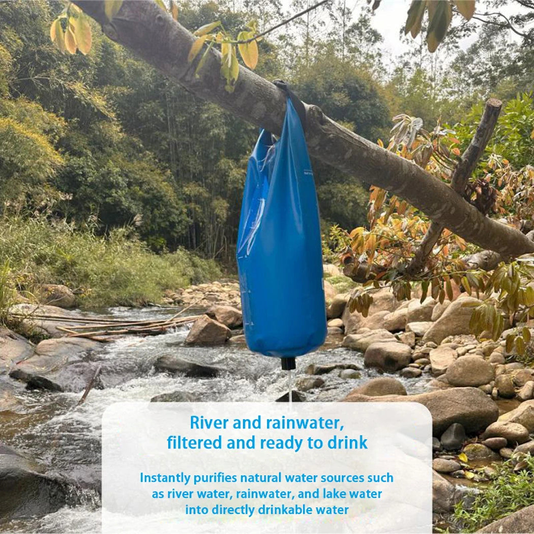 PureDropy Gravity Water Filter System | 10L Ultralight 0.01μm Outdoor Purifier