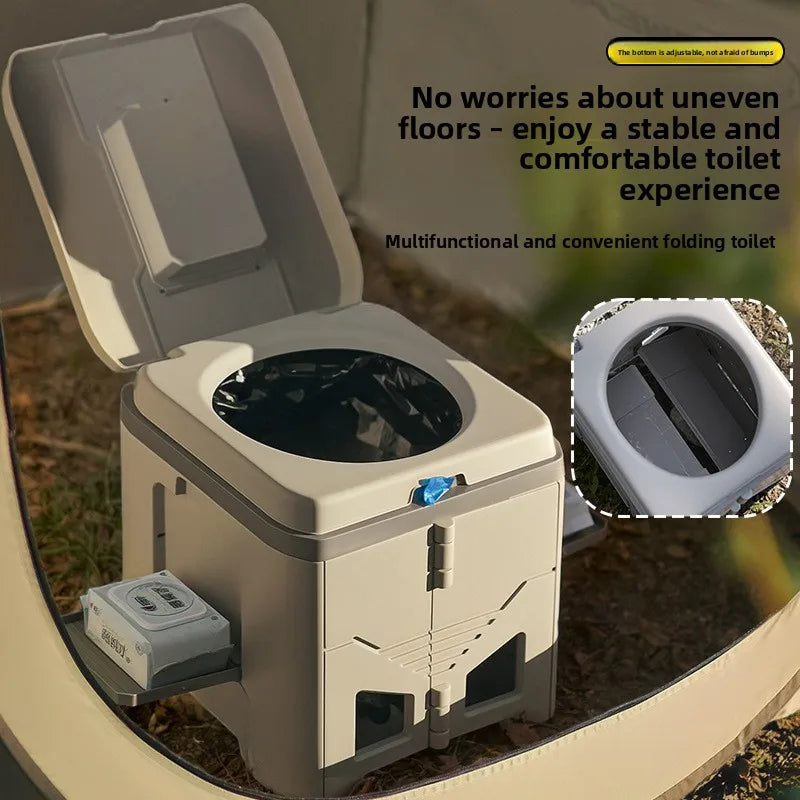 HushiPot Foldable Portable Camping Toilet For Outdoors UK