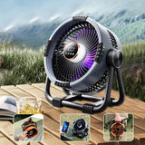 WyniDora Camping Fan with 10m Projection & Power Bank