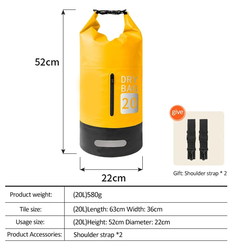 WaveeBack Roll Dry Bag | Waterproof Swimming Backpack