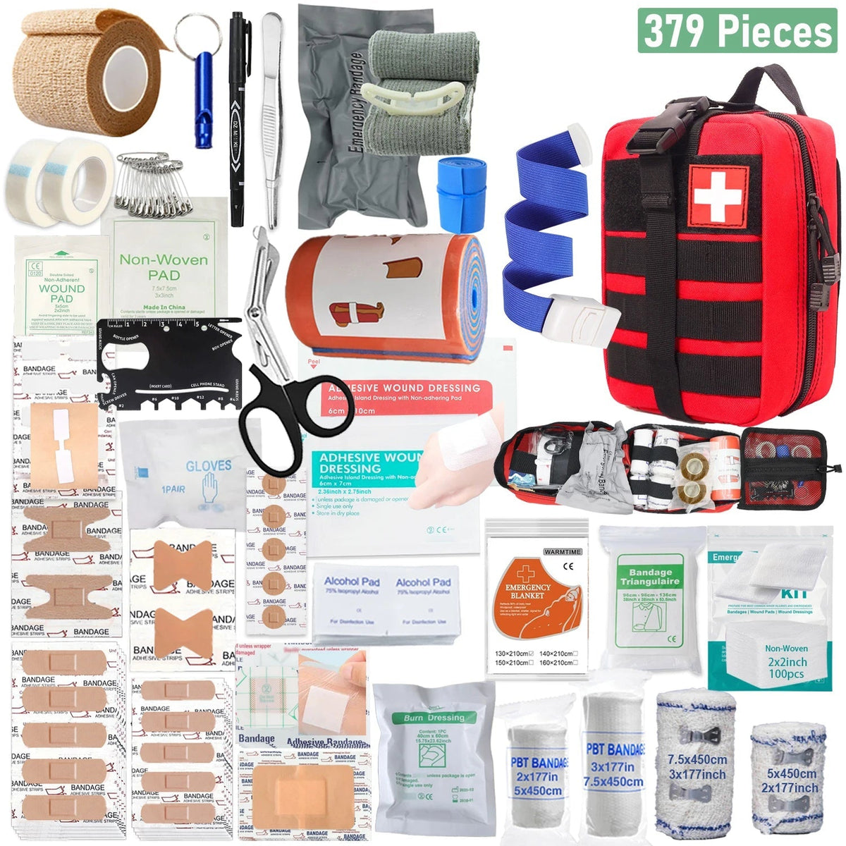 SurvyMate 379-Piece Emergency Survival & First-Aid Kit