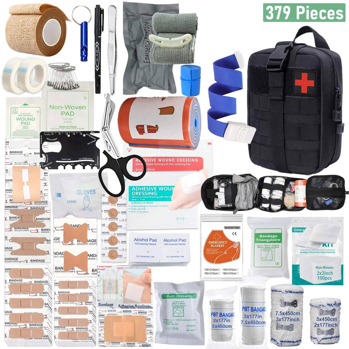SurvyMate 379-Piece Emergency Survival & First-Aid Kit