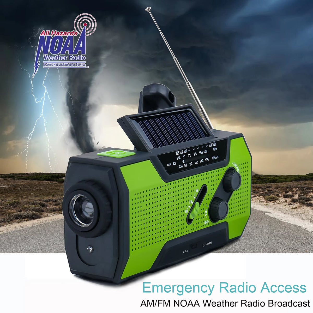 AlerSkyo 5-Way Powered Emergency NOAA Weather Radio for UK