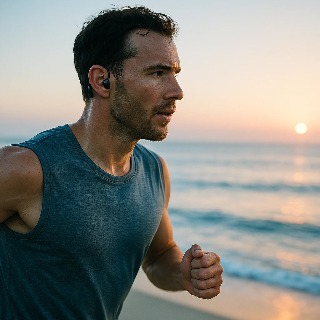 AudiBonex Open-Ear Bone Conduction Sports Headphones UK